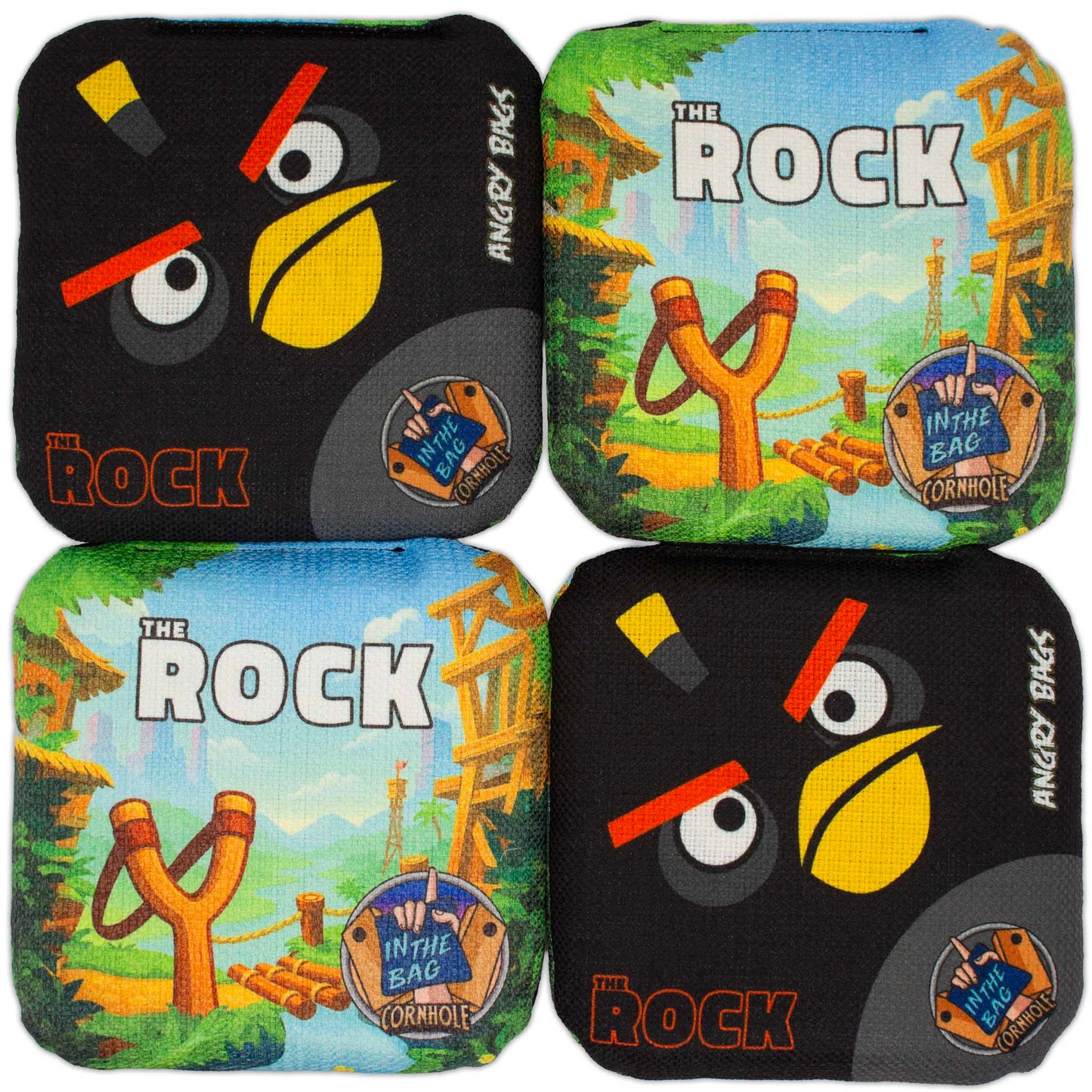 THE ROCK Cornhole Bags "Angry Bags"