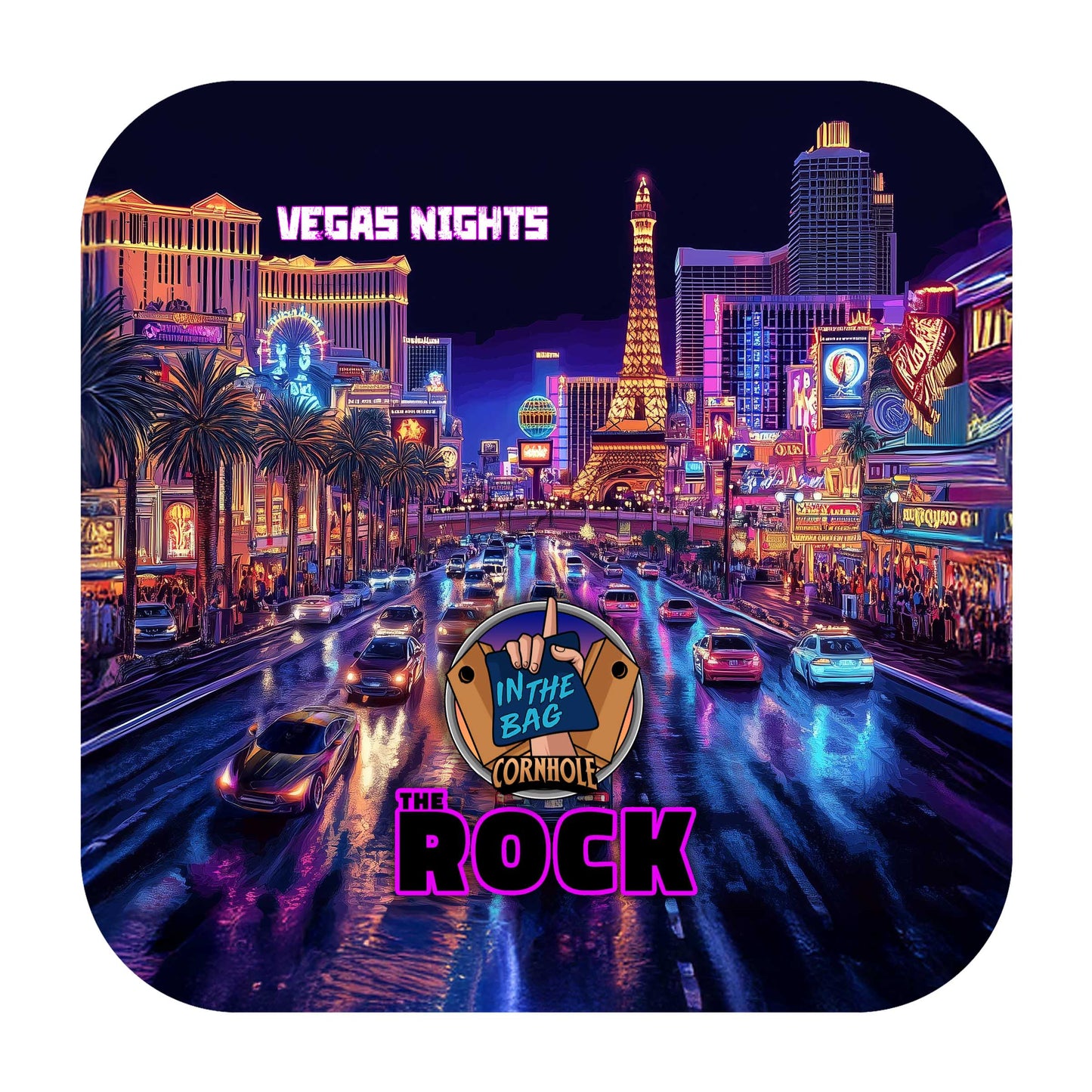 THE ROCK Cornhole Bags "City Nights Series: Vegas Nights"