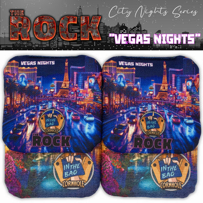 THE ROCK Cornhole Bags "City Nights Series: Vegas Nights"