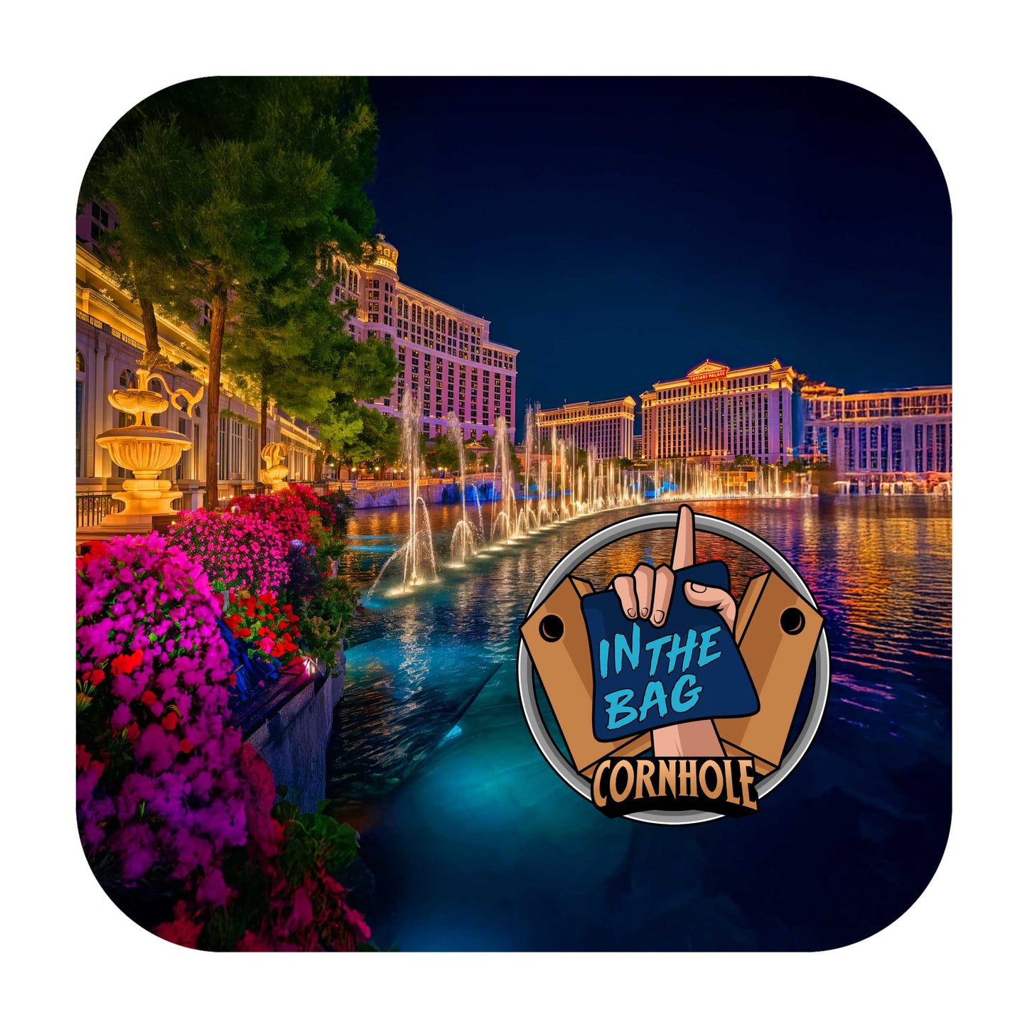 THE ROCK Cornhole Bags "City Nights Series: Vegas Nights"