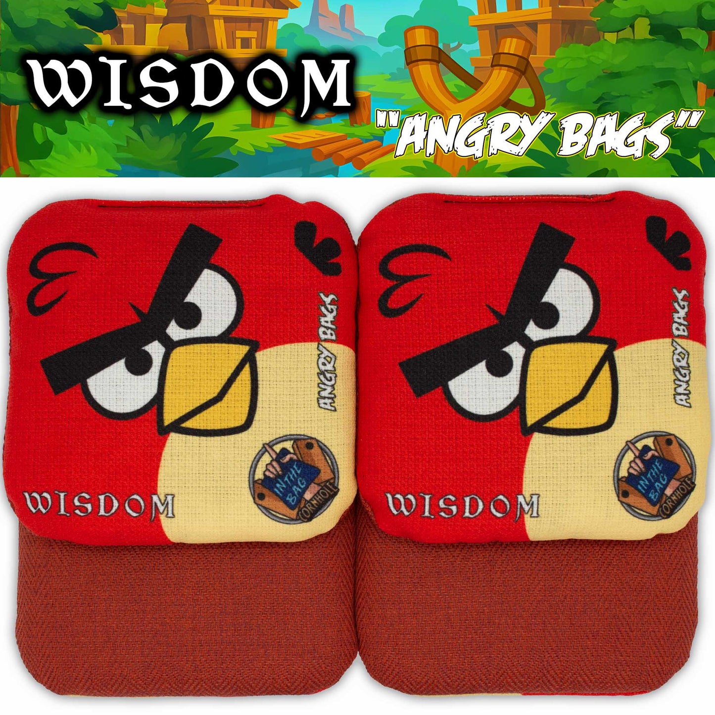 WISDOM Cornhole Bags "Angry Bags"