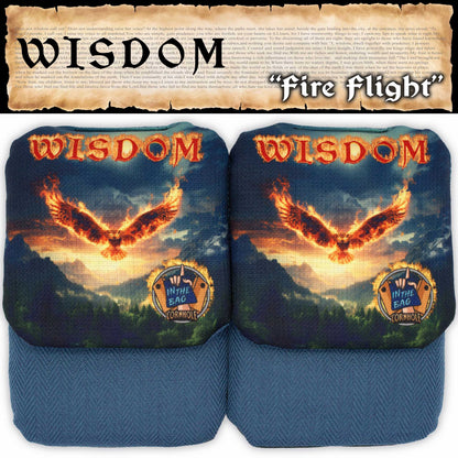 WISDOM Cornhole Bags "Fire Flight"