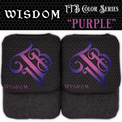 WISDOM Cornhole Bags "ITB Color: Purple"